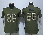 Women Nike Limited Pittsburgh Steelers #26 Bell Green Green Salute To Service Jersey,baseball caps,new era cap wholesale,wholesale hats